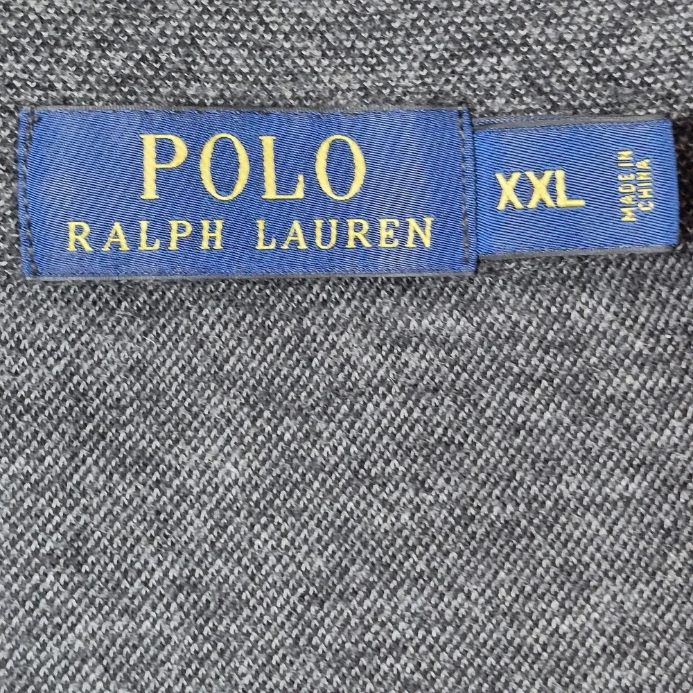 Polo Ralph Lauren Men's XXL Gray 1/4 Zip Pullover‎ Long Sleeve Shirt